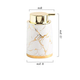 Clean ceramic foam soap bottle for bathroom vanity