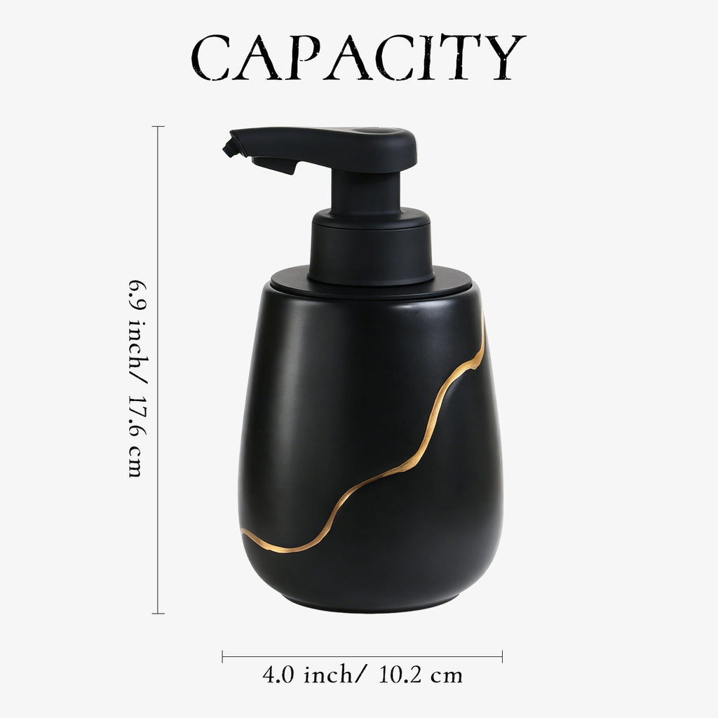 BosilunLife Nordic Garden Automatic Foaming Soap Dispenser 17 oz Recycled Eco-Clay