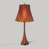 Modern pleated table lamp side profile