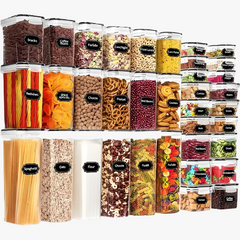 Airtight Kitchen Storage Set - 36-Piece Pantry Organizer